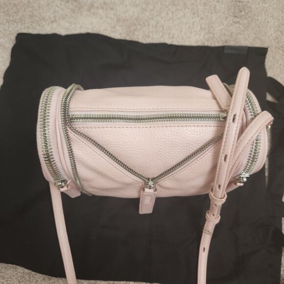 Kara Pebbled Leather Pink two-way wear crossbody bag - Picture 5 of 16